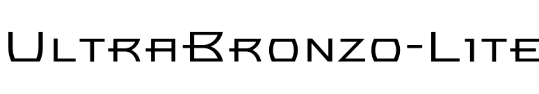 UltraBronzo-Lite font preview