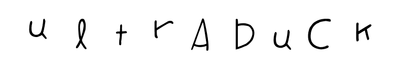 Ultraduck font preview