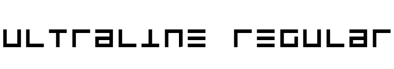 UltraLine Regular font preview
