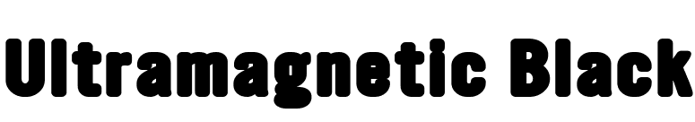 Ultramagnetic Black font preview