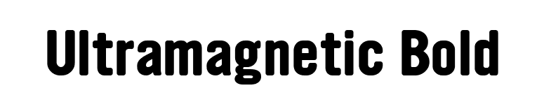 Ultramagnetic Bold font preview