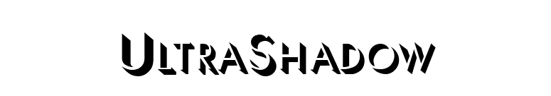 UltraShadow font preview