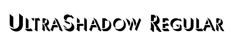 UltraShadow Regular font preview