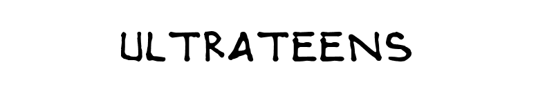 ultrateens font preview