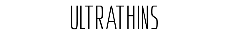 Ultrathins font preview