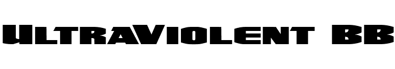UltraViolent BB font preview