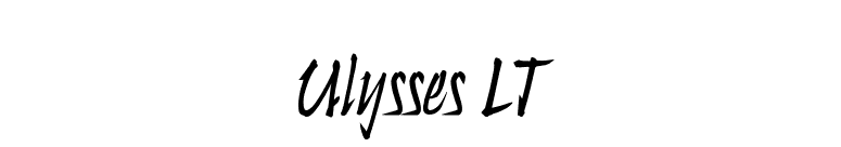 Ulysses LT font preview