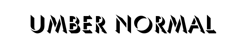 Umber Normal font preview