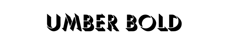 Umber Bold font preview