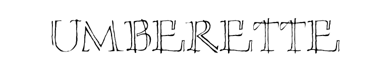 Umberette font preview