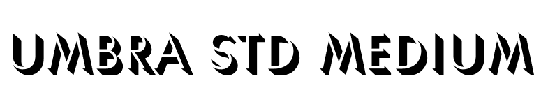 Umbra Std Medium font preview