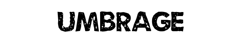 Umbrage font preview