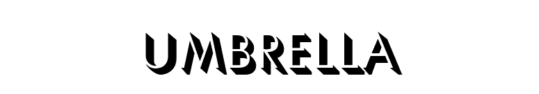 Umbrella font preview