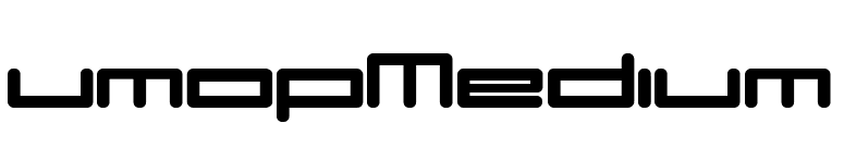 umopMedium font preview