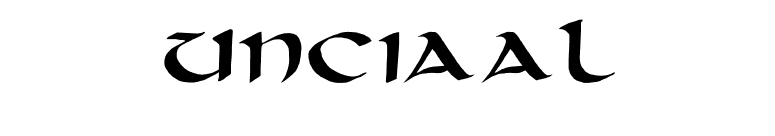 unciaal font preview