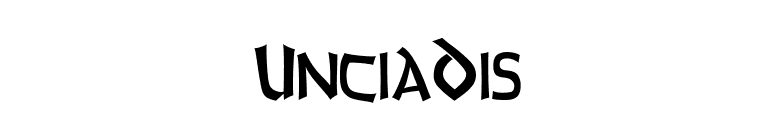 UnciaDis font preview