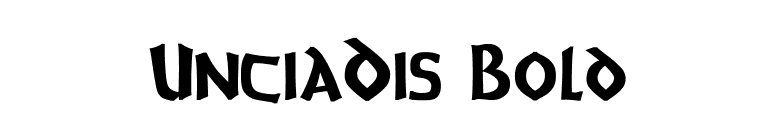 UnciaDis Bold font preview