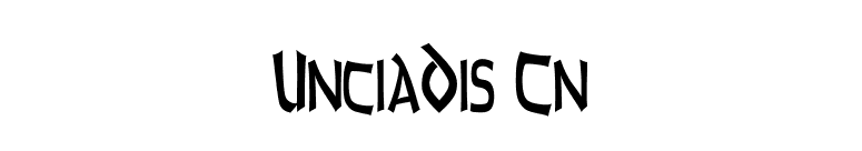 UnciaDis Cn font preview
