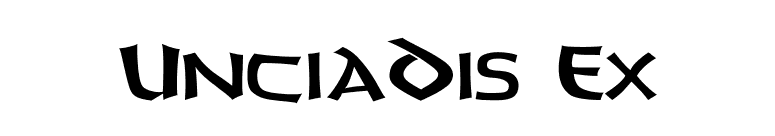 UnciaDis Ex font preview