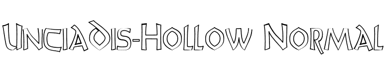 UnciaDis-Hollow Normal font preview