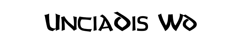 UnciaDis Wd font preview