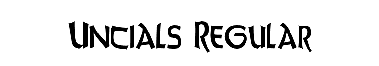 Uncials Regular font preview