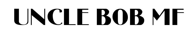 Uncle Bob MF font preview