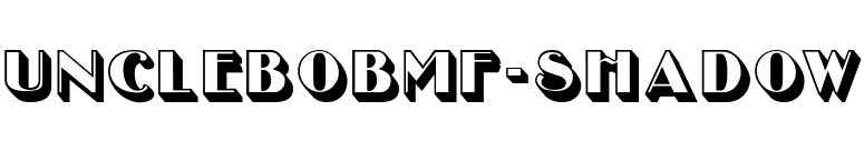 UncleBobMF-Shadow font preview