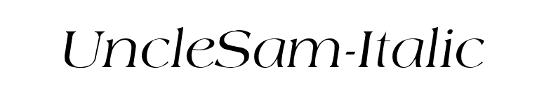 UncleSam-Italic font preview