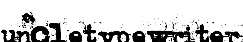uncletypewriter font preview