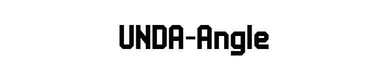 UNDA-Angle font preview