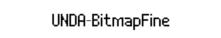 UNDA-BitmapFine font preview