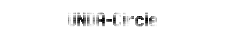 UNDA-Circle font preview