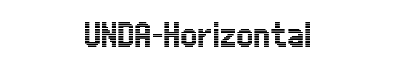 UNDA-Horizontal font preview