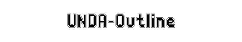 UNDA-Outline font preview