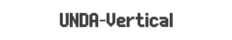 UNDA-Vertical font preview