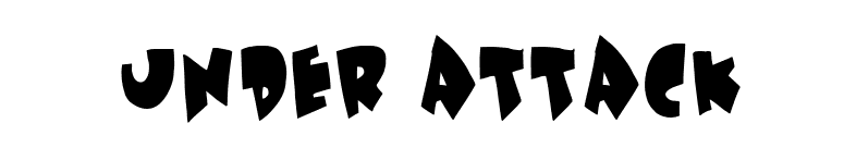 Under attack font preview