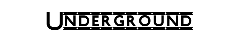 Underground font preview