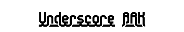 Underscore BRK font preview