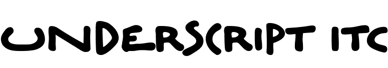 Underscript ITC font preview