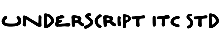 Underscript ITC Std font preview