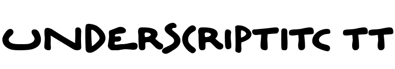 UnderscriptITC TT font preview