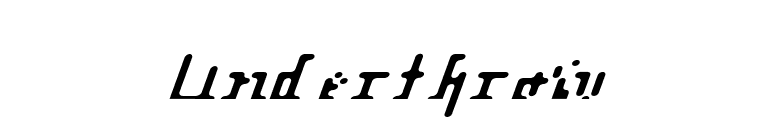 Underthrow font preview