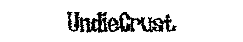 UndieCrust font preview