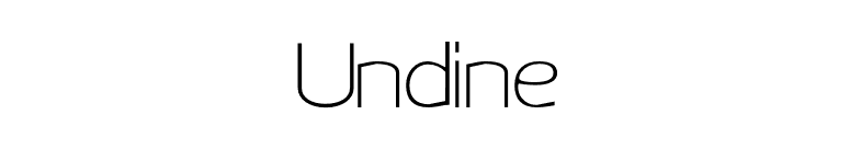 Undine font preview