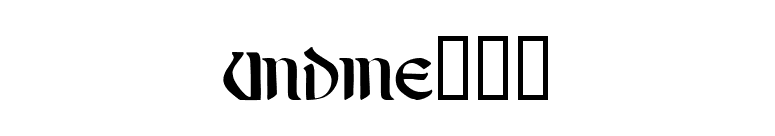 Undineâ„¢ font preview