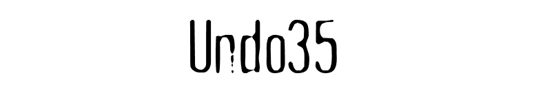 Undo35 font preview