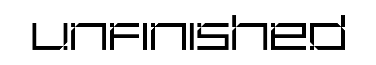 Unfinished font preview