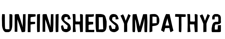 UnfinishedSympathy2 font preview