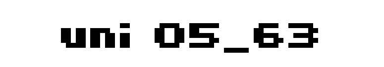 uni 05_63 font preview